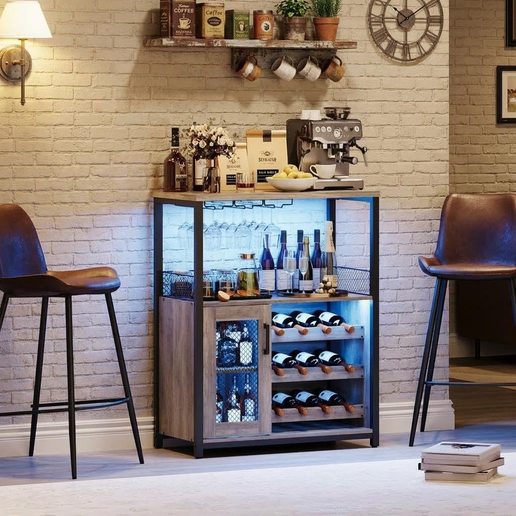 Home Bar And Cabinet - Mobile Bar a 3 Ripiani con