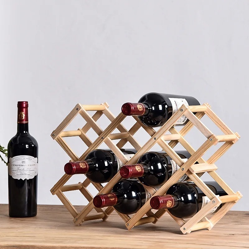 Home Bar Shelves - Scaffali per vino impilabili 3, 5,