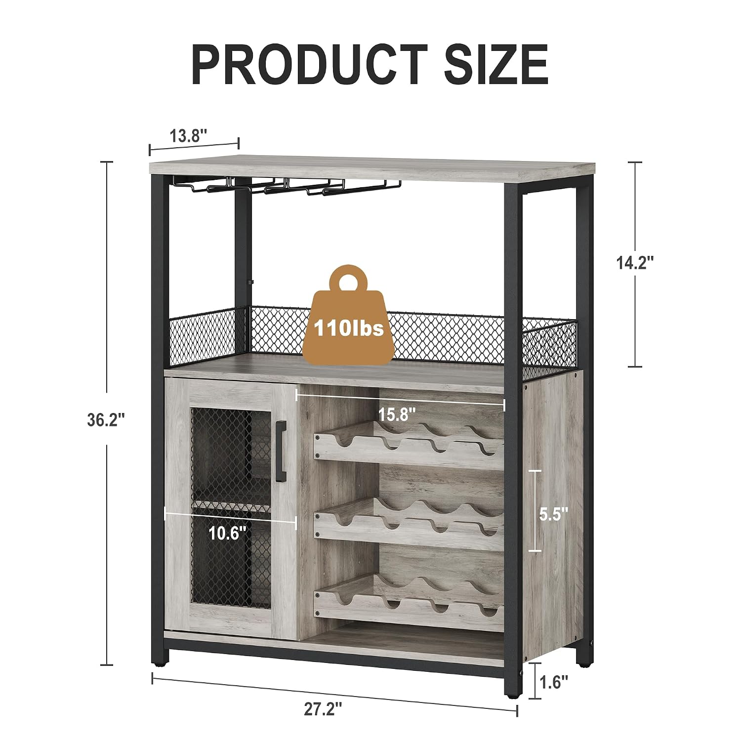 Mobile Bar a 3 Ripiani con Luc - Home Bar And Cabinet recensione e prezzo
