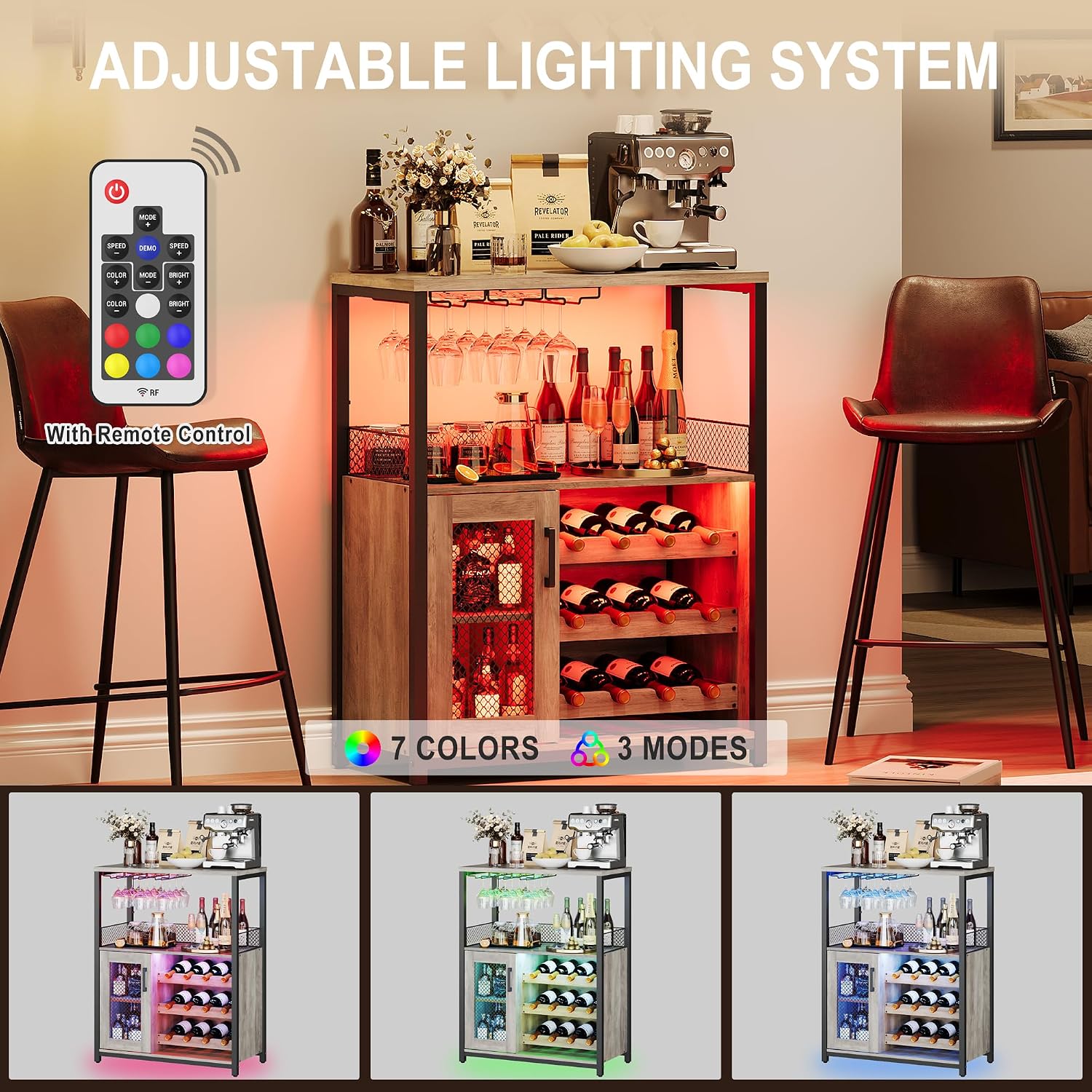 Mobile Bar a 3 Ripiani con Luc - Home Bar And Cabinet recensione e prezzo