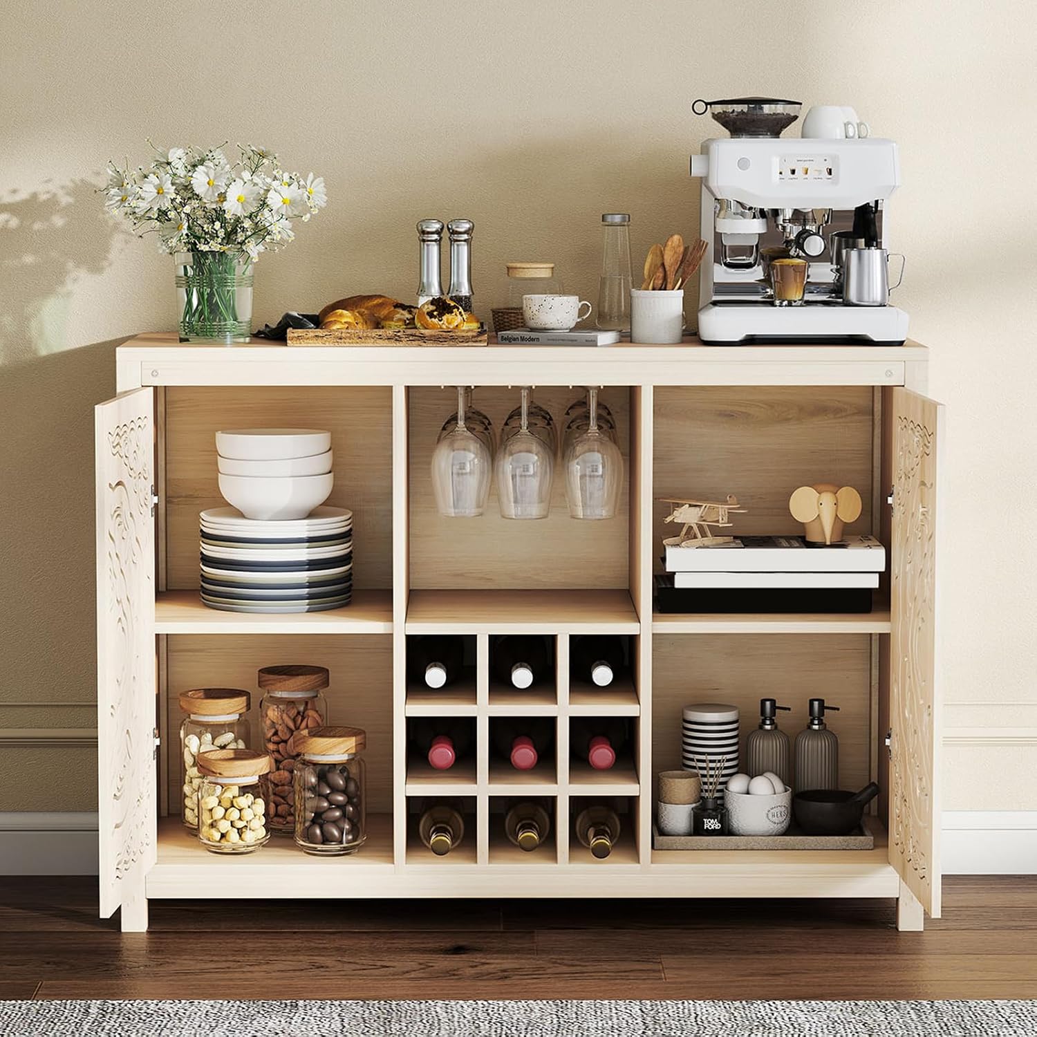 Mobile Bar in Legno con Porta  - Home Bar And Cabinet recensione e prezzo