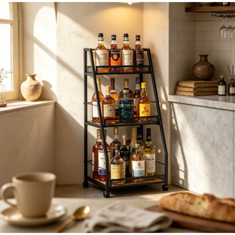 Portabottiglie a 3 livelli a f - Home Bar Shelves recensione e prezzo